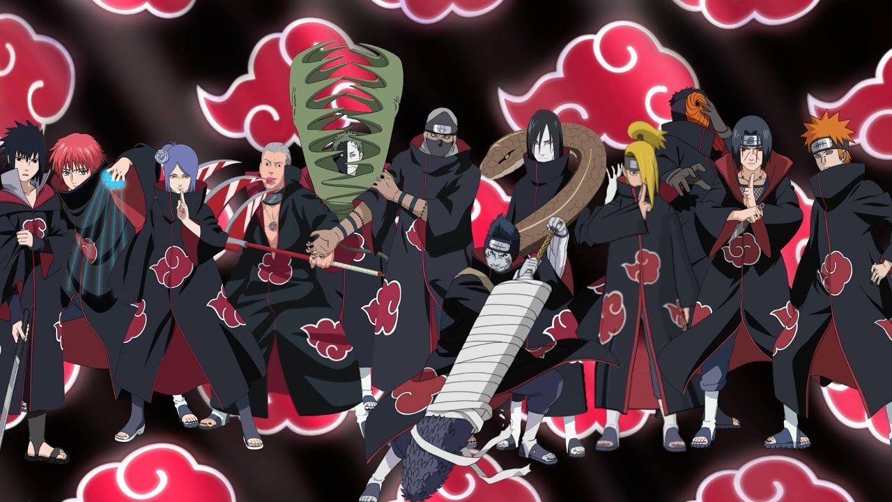 Todos membros da Akatsuki ranqueados do mais fraco ao mais forte